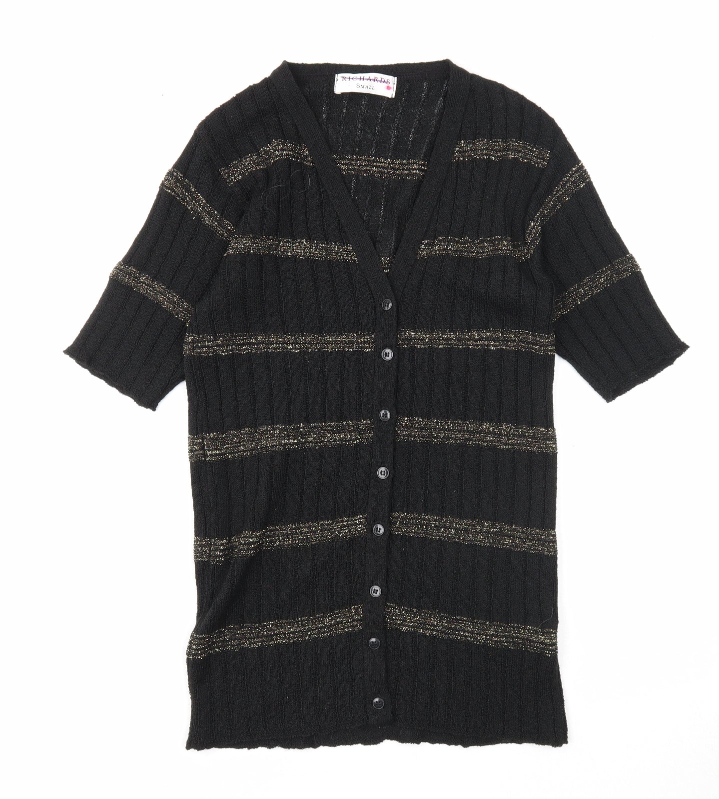 Womens UK Size S Richards Black Cardigan Jumper