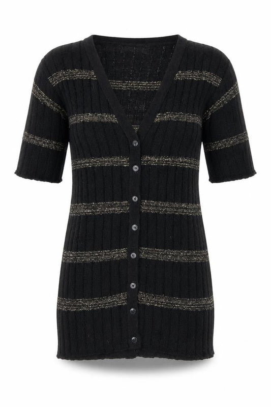 Womens UK Size S Richards Black Cardigan Jumper