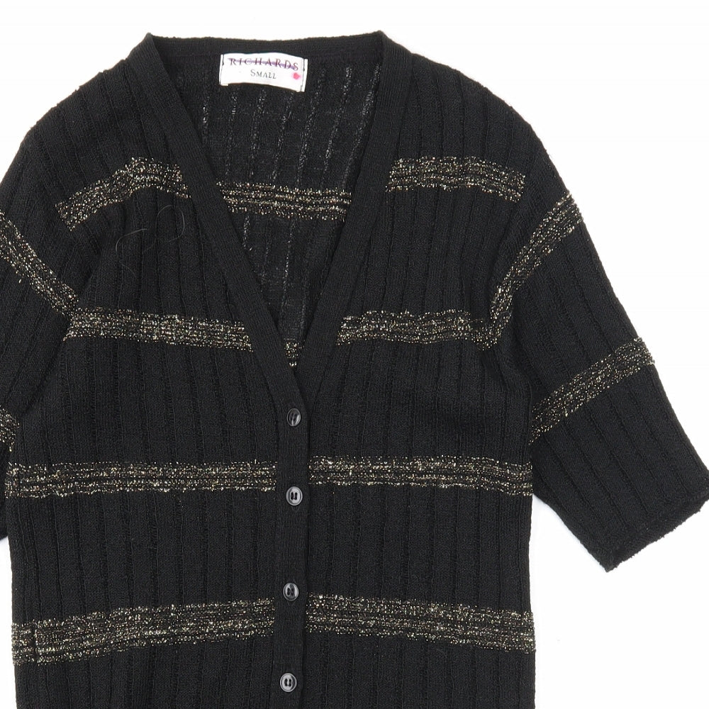 Womens UK Size S Richards Black Cardigan Jumper