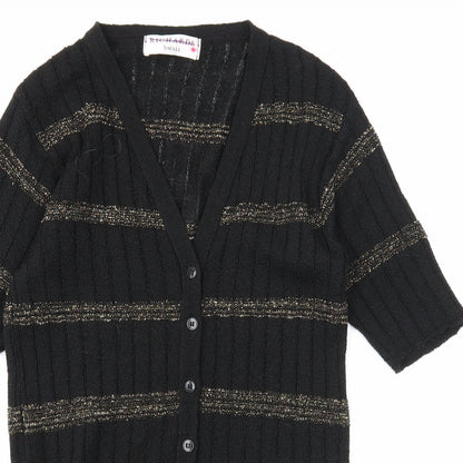 Womens UK Size S Richards Black Cardigan Jumper