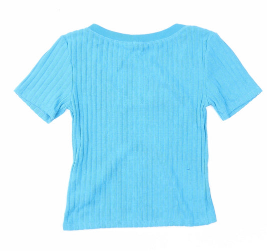Womens UK Size S Zara Blue Pullover Jumper