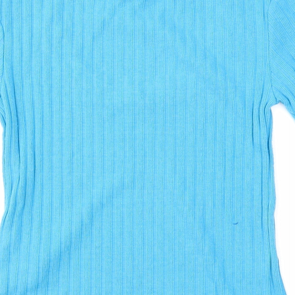 Womens UK Size S Zara Blue Pullover Jumper