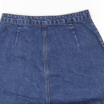 Womens UK Size 25 in Topshop Mini Denim Skirt