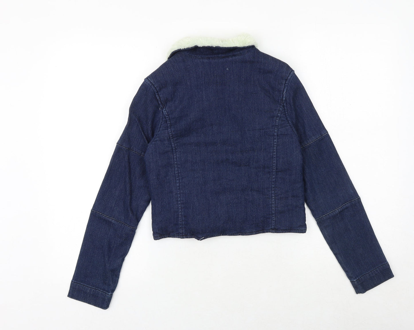 7 For All Mankind Girls Blue Jacket Size M Zip