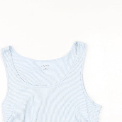 Womens UK Size M Gilly Hicks Blue Basic Tank