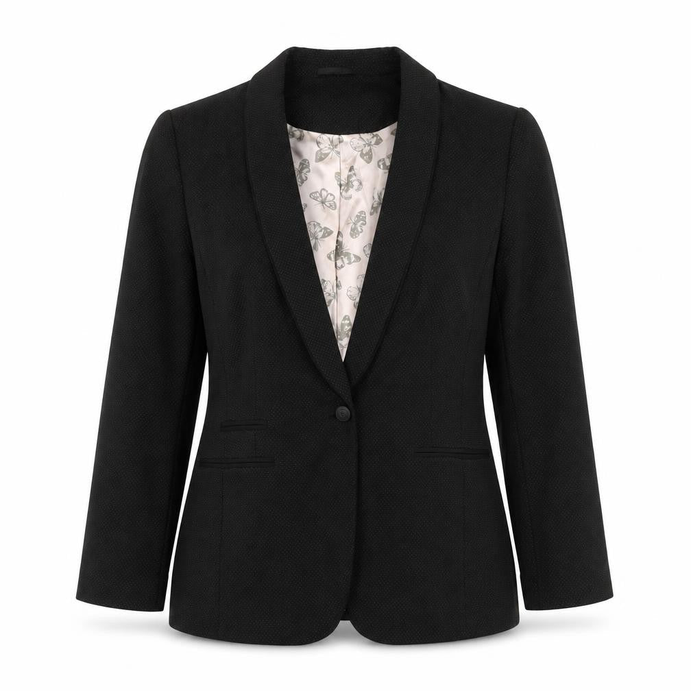 Womens UK Size 10 NEXT Regular Black Suit Jacket