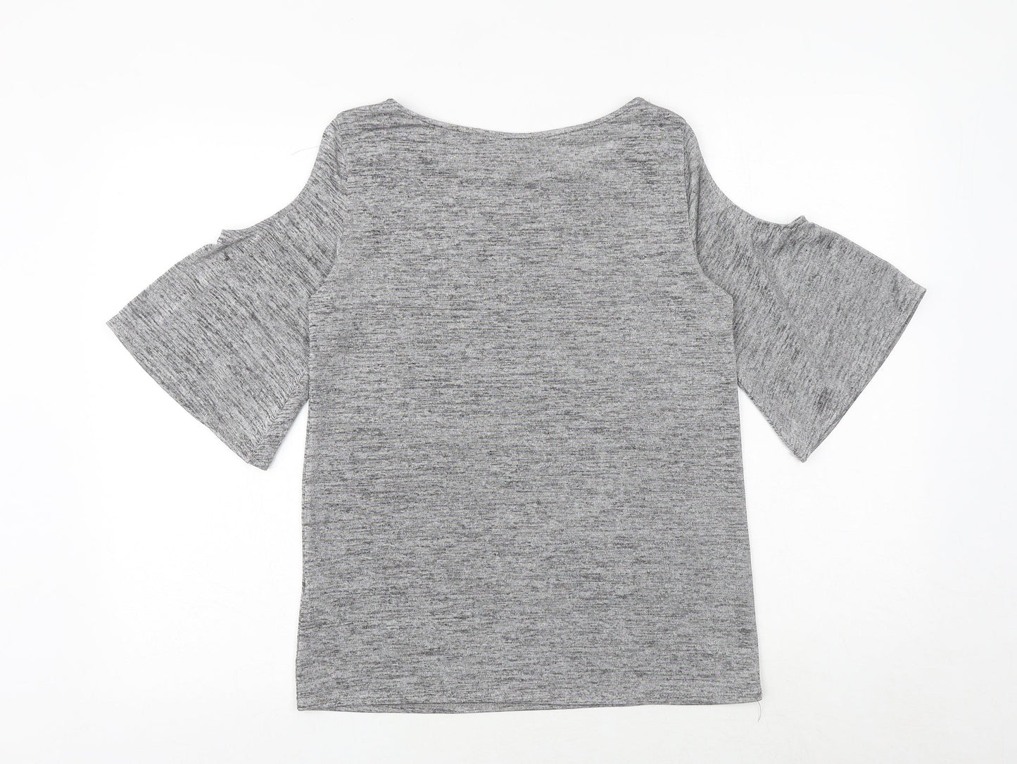 Womens UK Size 10 Dorothy Perkins Grey Basic T-Shirt