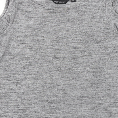 Womens UK Size 10 Dorothy Perkins Grey Basic T-Shirt