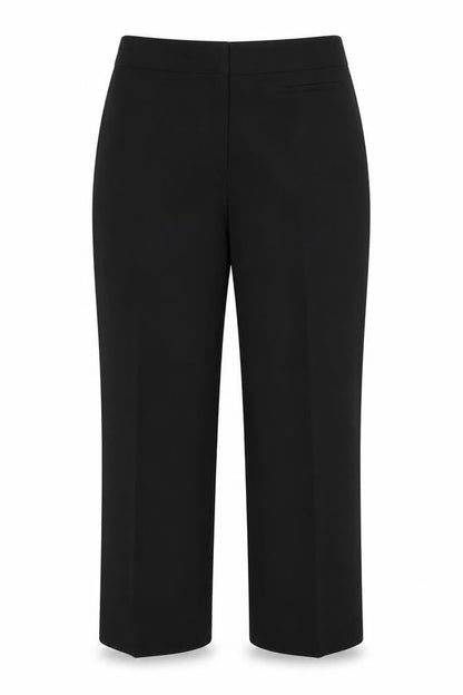 Eleganze Womens Black Viscose Trousers Size 14 Regular Zip