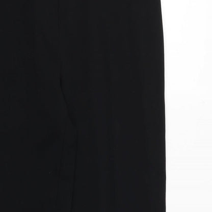 M&Co Womens Black Polyester Dress Pants Trousers Size 12 Regular Zip