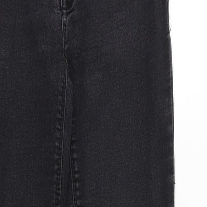 Evermore Denim Womens Black Cotton Skinny Jeans Size 26 in Regular Zip