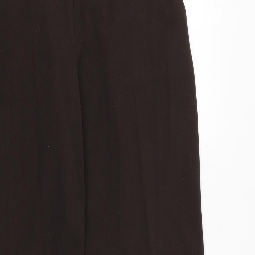 Womens UK Size 12 M&Co Regular Fit  Brown Trousers