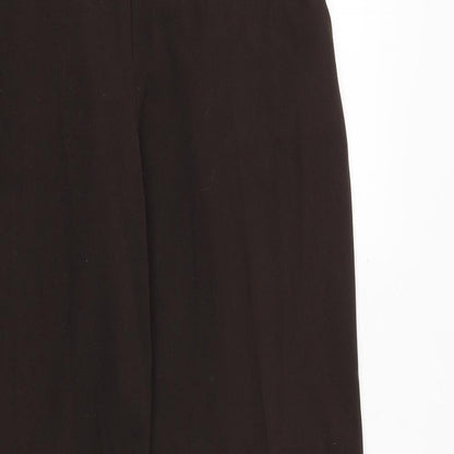 Womens UK Size 12 M&Co Regular Fit  Brown Trousers