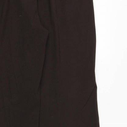 Womens UK Size 12 M&Co Regular Fit  Brown Trousers