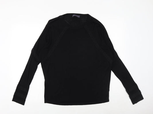 Womens UK Size M Marks and Spencer Black Pullover Jumper