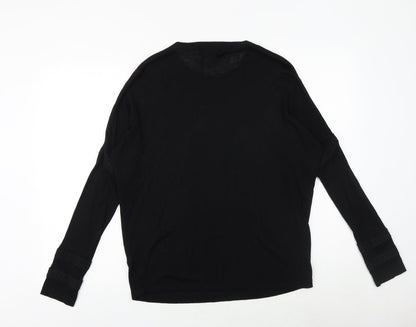 Womens UK Size M Marks and Spencer Black Pullover Jumper