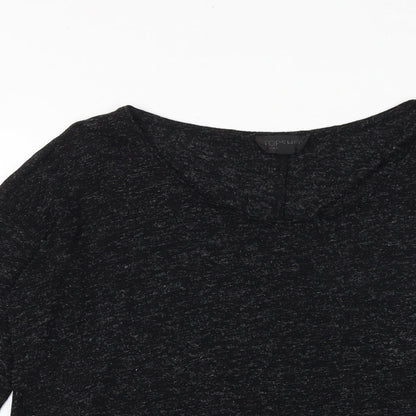 Womens UK Size 6 Topshop Grey Basic Blouse