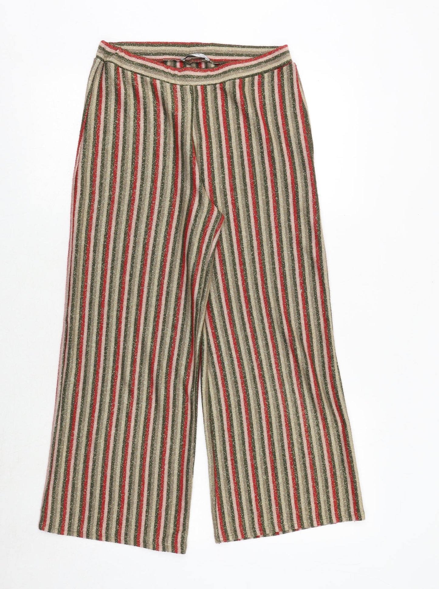 Womens UK Size S Zara Regular Fit  Multicoloured Trousers