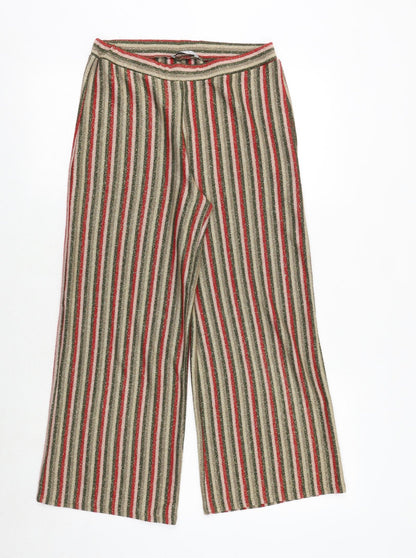 Womens UK Size S Zara Regular Fit  Multicoloured Trousers