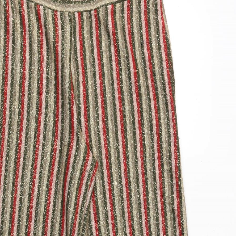 Womens UK Size S Zara Regular Fit  Multicoloured Trousers