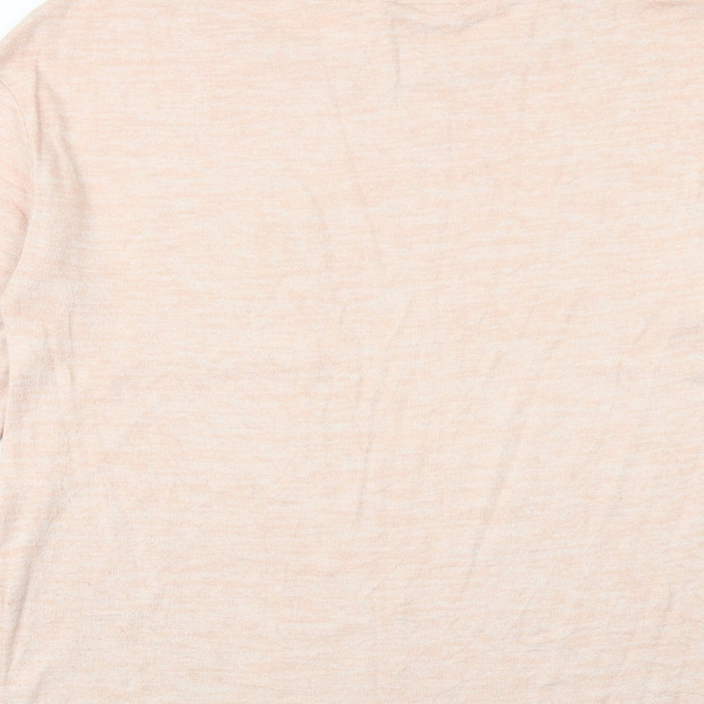 Gap Womens Orange Round Neck Polyester Pullover Jumper Size S