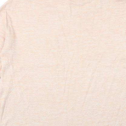 Gap Womens Orange Round Neck Polyester Pullover Jumper Size S