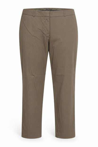 Jake S Womens Green Polyester Chino Trousers Size 39 in Regular Zip