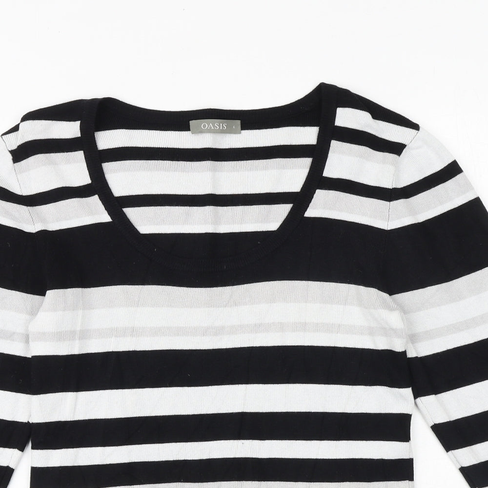 Womens UK Size L Oasis Black Pullover Jumper