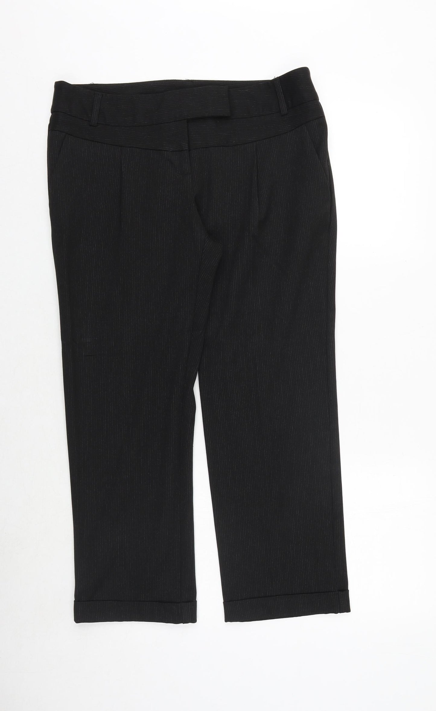 Womens UK Size 12 Marks and Spencer Regular Fit  Black Trousers