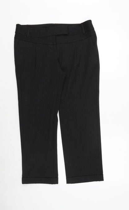 Womens UK Size 12 Marks and Spencer Regular Fit  Black Trousers
