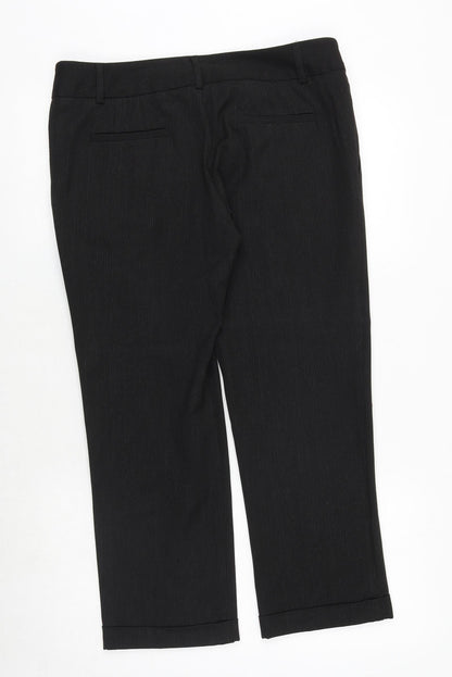 Womens UK Size 12 Marks and Spencer Regular Fit  Black Trousers