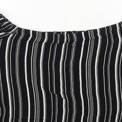 Womens UK Size 14 New Look Black Basic Blouse