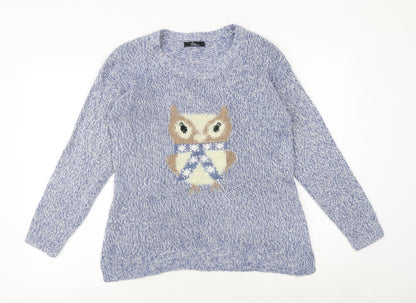 Womens UK Size S Bonmarché Blue Pullover Jumper
