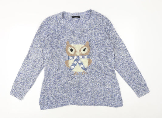 Womens UK Size S Bonmarché Blue Pullover Jumper