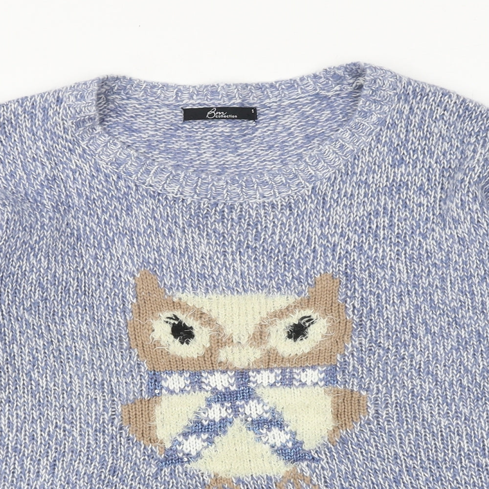 Womens UK Size S Bonmarché Blue Pullover Jumper