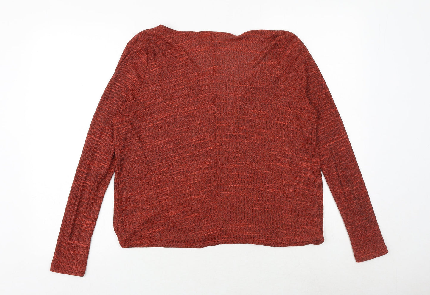 Womens UK Size 10 River Island Orange Basic Blouse
