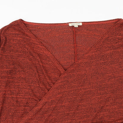 Womens UK Size 10 River Island Orange Basic Blouse