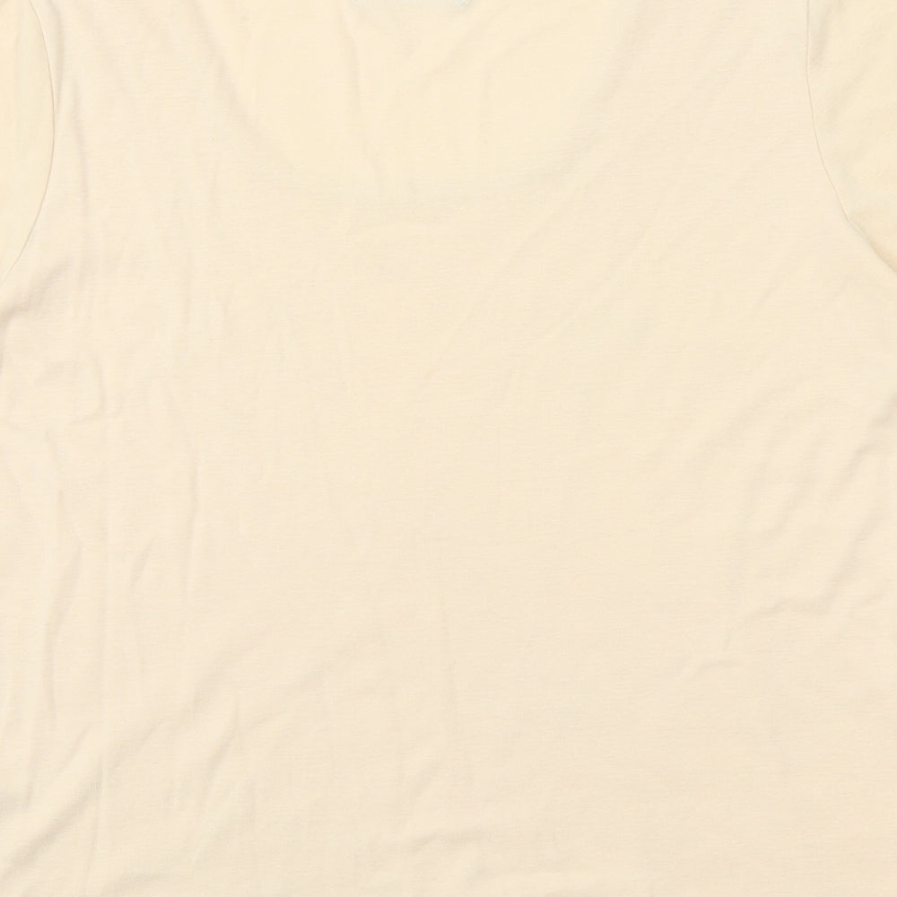Womens UK Size M Bonmarché Ivory Basic T-Shirt