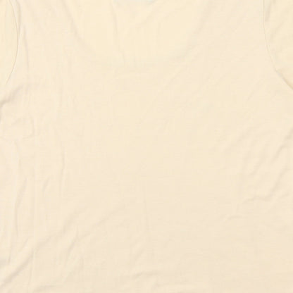 Womens UK Size M Bonmarché Ivory Basic T-Shirt