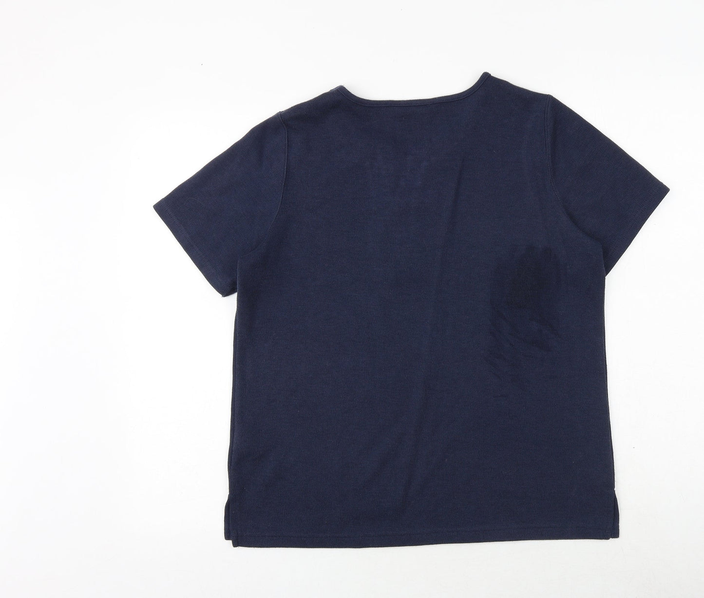 Womens UK Size M Bonmarché Blue Basic Blouse