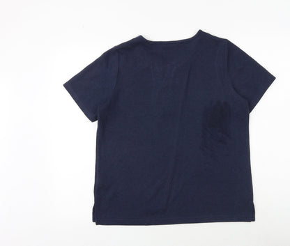 Womens UK Size M Bonmarché Blue Basic Blouse