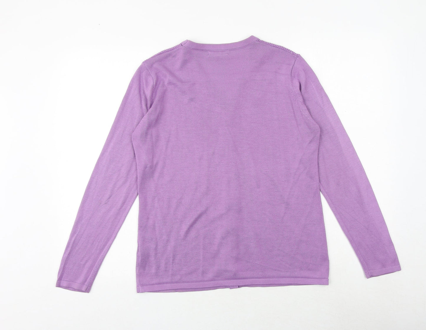 Womens UK Size S Bonmarché Purple Cardigan Jumper