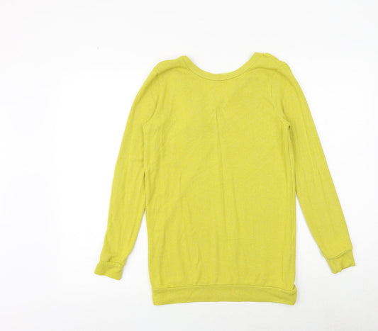 Womens UK Size 6 River Island Yellow Pullover Jumper