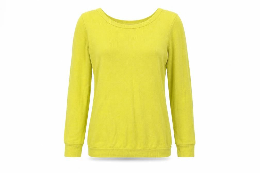 Womens UK Size 6 River Island Yellow Pullover Jumper