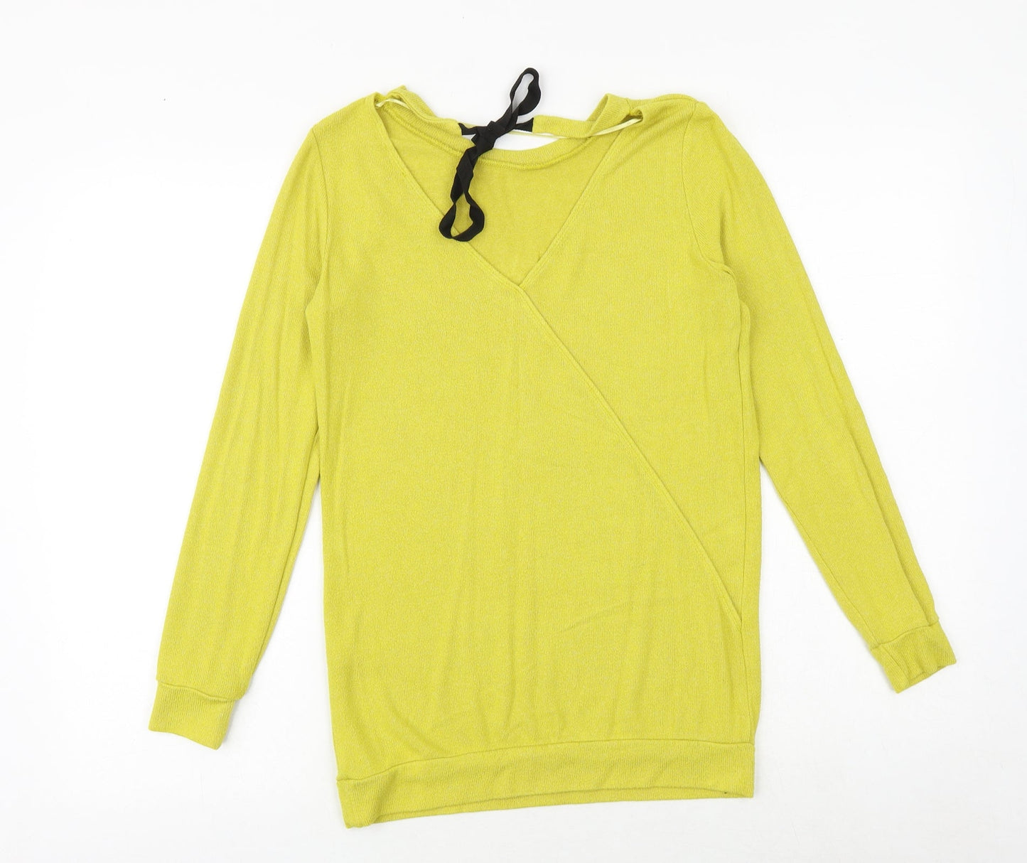 Womens UK Size 6 River Island Yellow Pullover Jumper