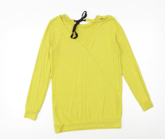 Womens UK Size 6 River Island Yellow Pullover Jumper