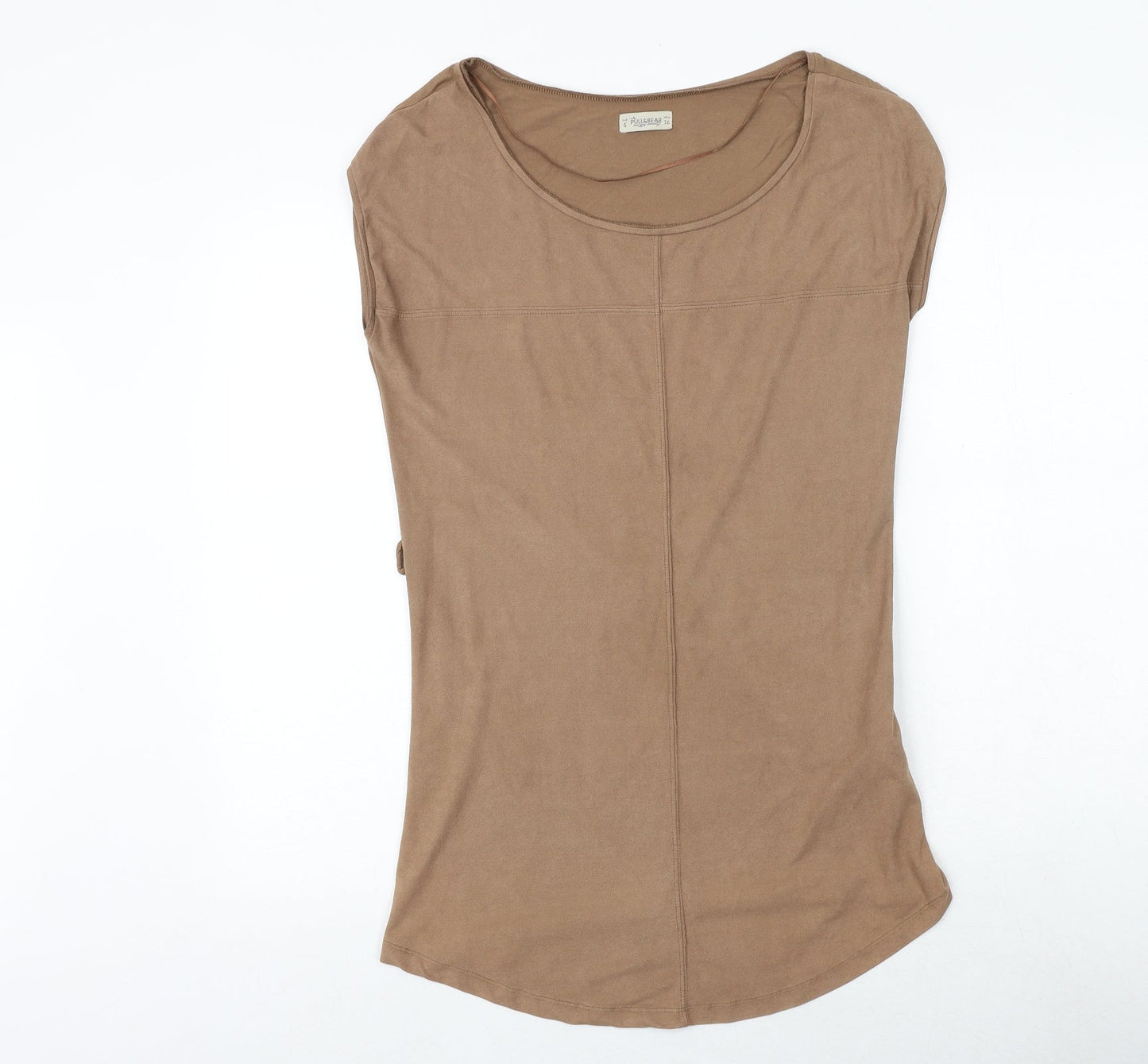 Womens UK Size S Pull&Bear Brown Basic Blouse