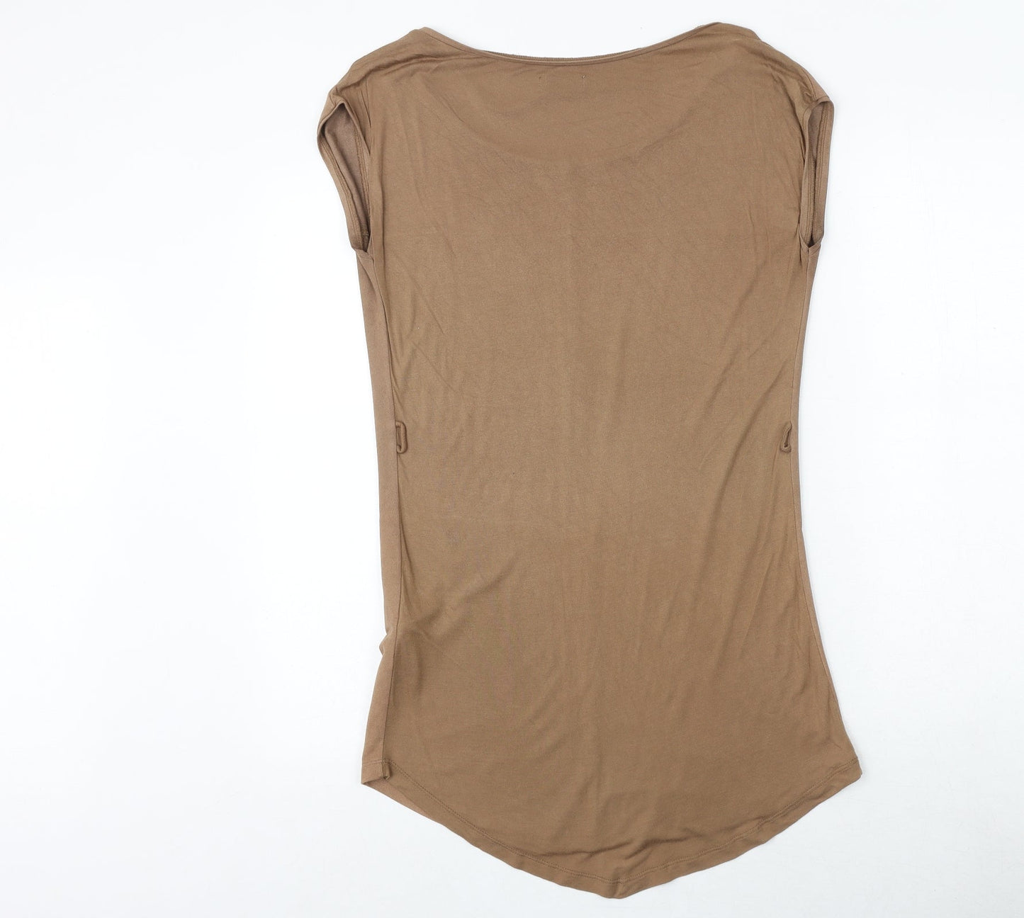Womens UK Size S Pull&Bear Brown Basic Blouse