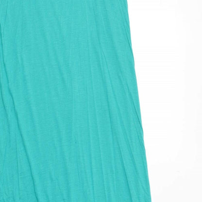 H&M Womens Green Viscose Maxi Size 8 Round Neck Pullover