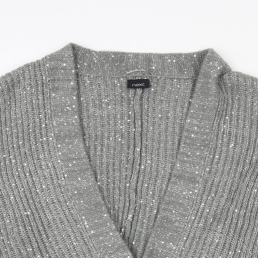 Womens UK Size One Size NEXT Grey Cardigan Jumper